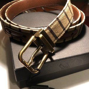 Dolce &Gabbana Lux textile/leather belt, original D&G box Brand New Authentic